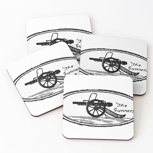 Vintage Arsenal FC Badge Coasters (Set of 4)