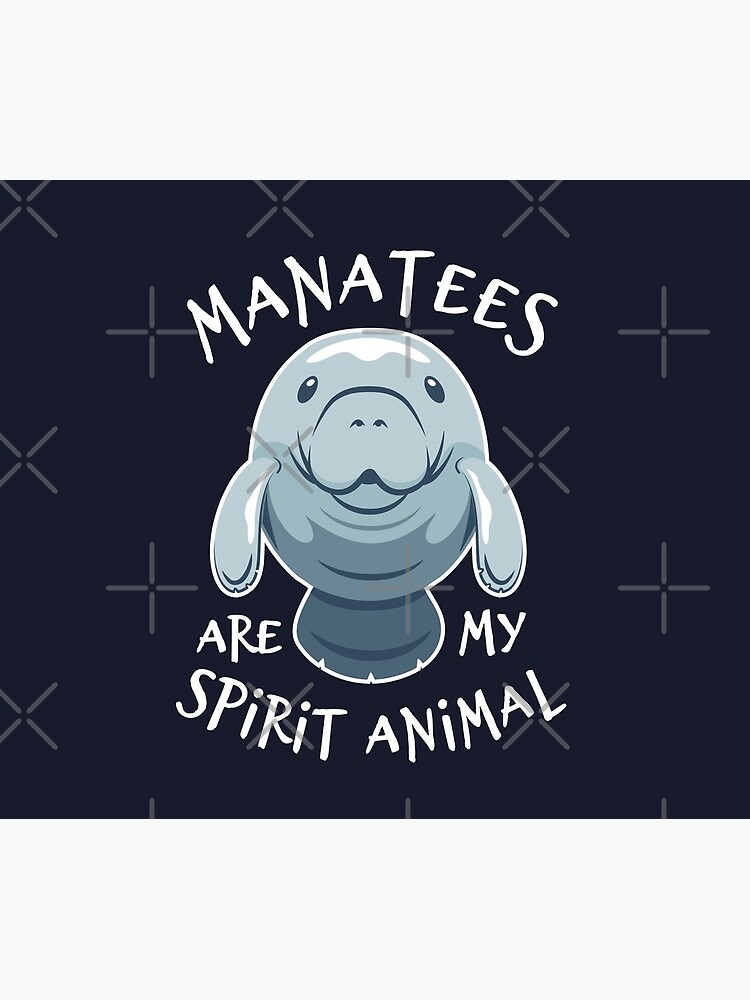 Manatees Are My Spirit Animal - Cute Manatee by Bangtees