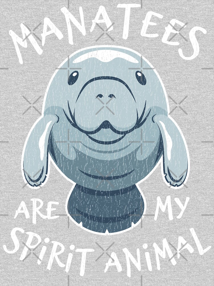 Manatees Are My Spirit Animal - Cute Manatee by Bangtees