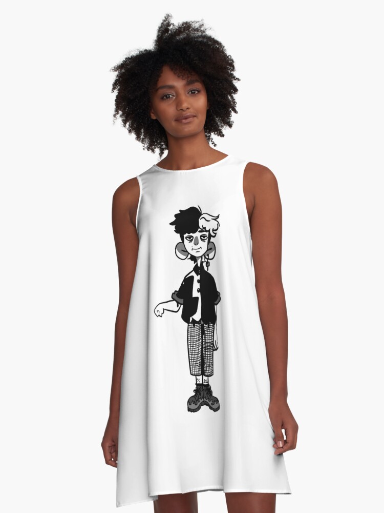 Edgy Boy A Line Dress By Dumbbteenboy Redbubble