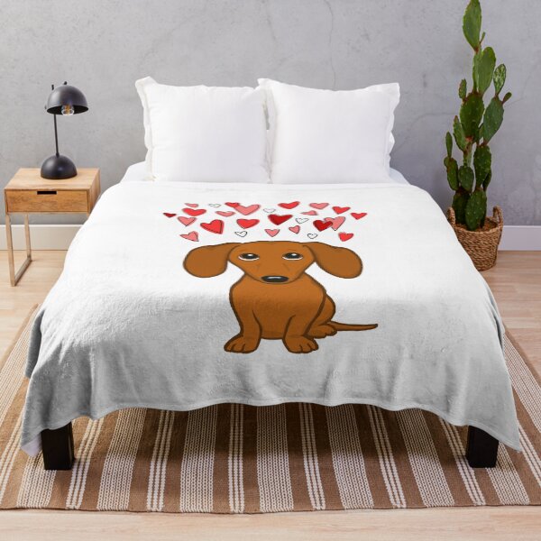 Item preview, Cute Dachshund with Hearts designed and sold by Jenn Inashvili.