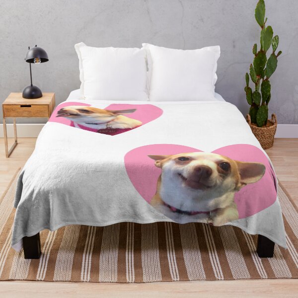 Item preview, Angry Chihuahua / Happy Chihuahua Meme Pink Heart Design designed and sold by Syanis Yarí Vargas González.