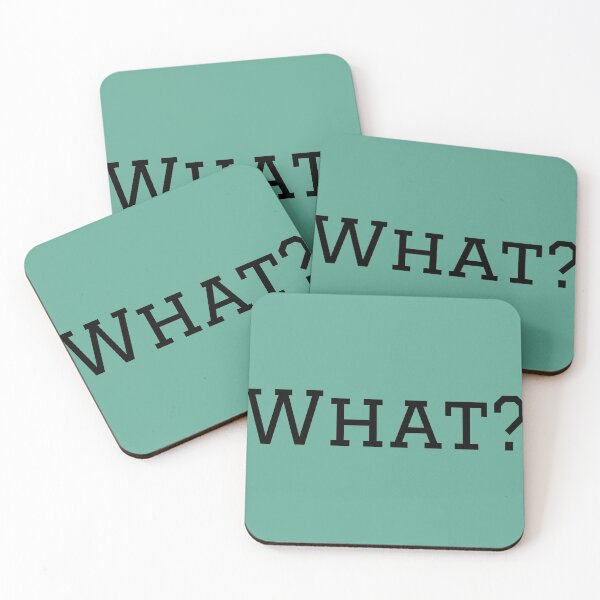 Item preview, What? black text designed and sold by gingerlouls.