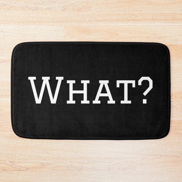 Item preview, What? white text designed and sold by gingerlouls.