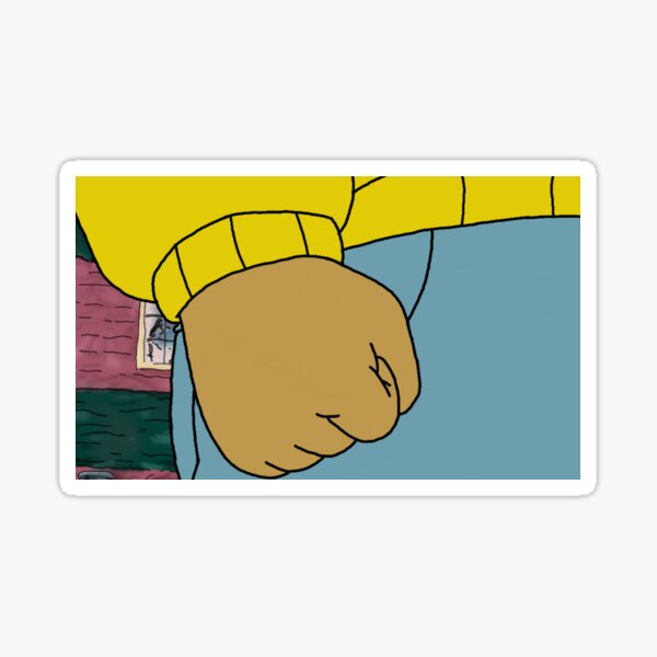 The Arthur Fist Meme Sticker