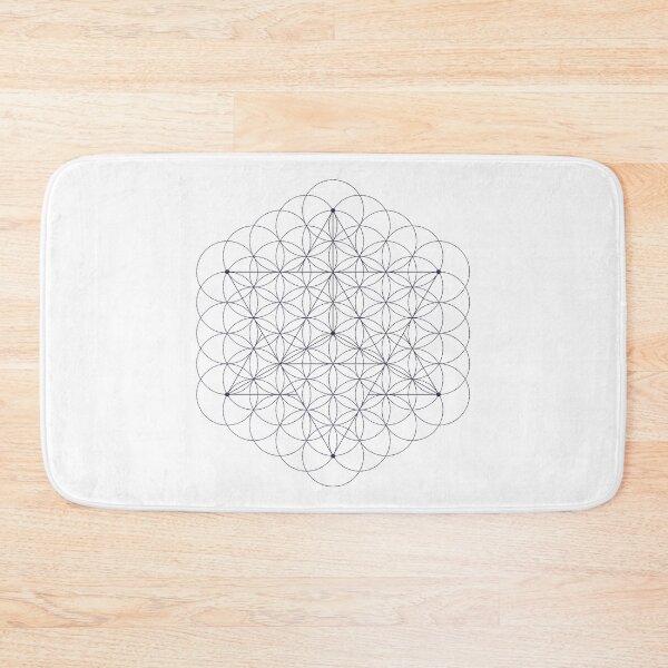 Item preview, Flower of Life & Merkaba (indigo lines) designed and sold by RedCloudDesign.