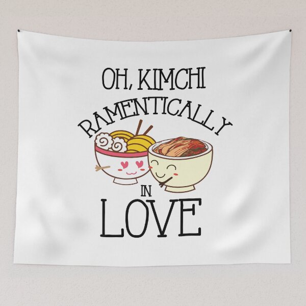 Item preview, Korean Food Lovers Spicy Kimchi And Ramen Pun - Oh, Kimchi Ramentically In Love designed and sold by NomYen ..