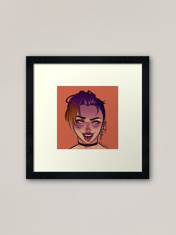 Haunting Anime E Boy Framed Art Print By Senakha Redbubble