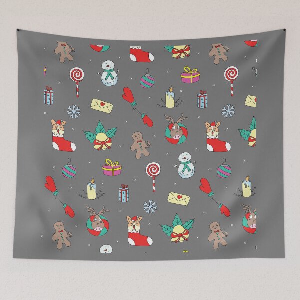 Item preview, Christmas Corgi and Favourites designed and sold by PrinceCo.