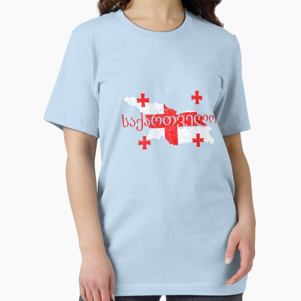 Item preview, Georgia Map Shape and Flag designed and sold by ockshirts.