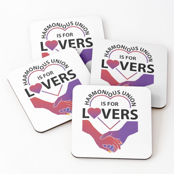 Item preview, Harmonious Union is For Lovers - Black Lettering designed and sold by TFUmerchandise.