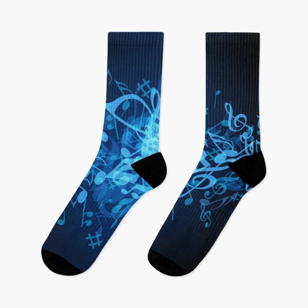 Item preview, Blue Glow Music Notes designed and sold by HavenDesign.