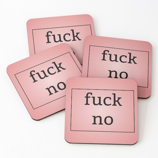 Item preview, fuck no print designed and sold by feather-pop.