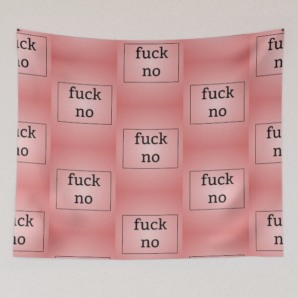 Item preview, fuck no print designed and sold by feather-pop.
