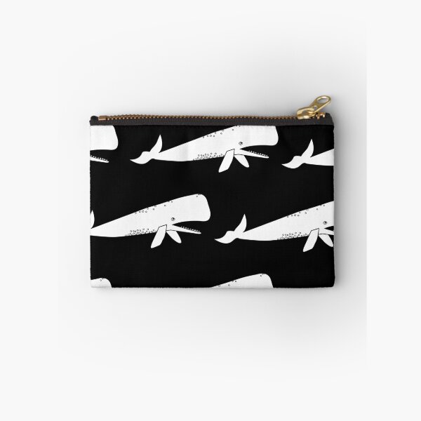 Item preview, Black and White Whale Repeat Pattern designed and sold by Meg M Studio.