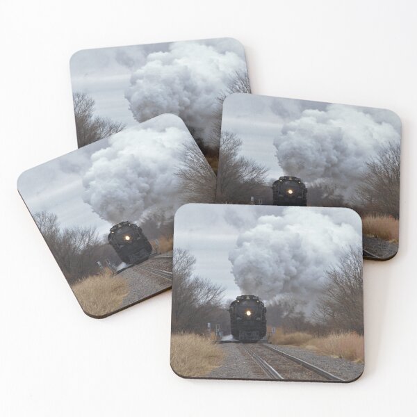 Item preview, Big Boy 4014 with Steam,Smoke and Prairie grass and sky with tree's. designed and sold by ROBERTDBROZEK.
