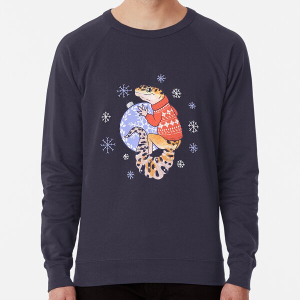 Leopard Gecko in a sweater Lightweight Sweatshirt