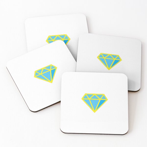 Item preview, blue and gold diamond  designed and sold by Juliaglas.