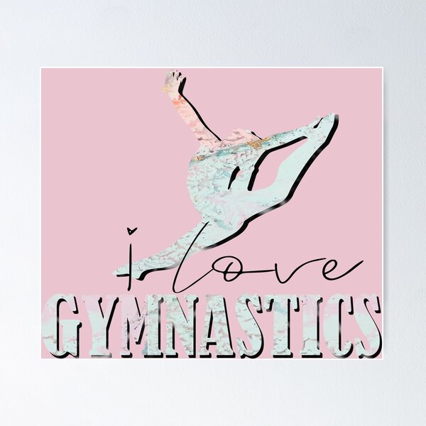 Item preview, I love Gymnastics Marble Leap designed and sold by Flexiblepeople.