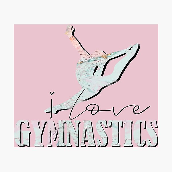 Item preview, I love Gymnastics Marble Leap designed and sold by Flexiblepeople.