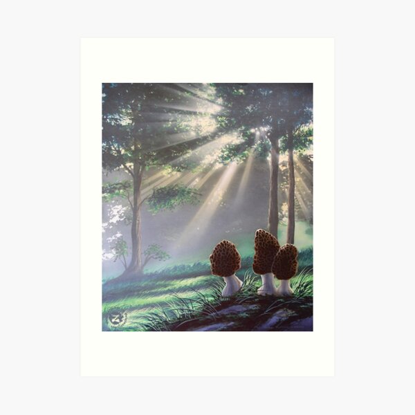 Woodfish (Morel Mushroom) Art Print