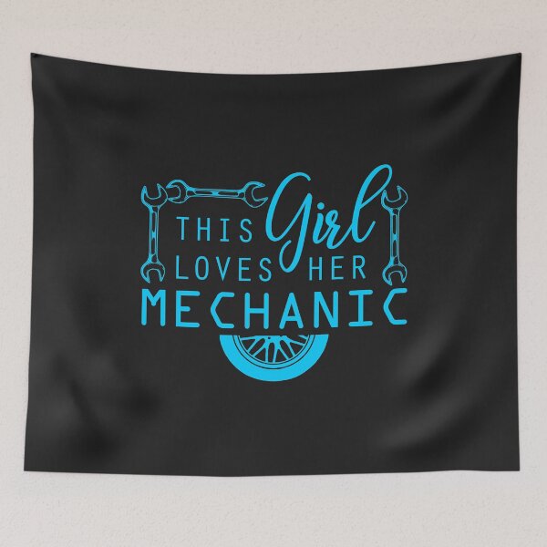 Item preview, This Girl Loves her Mechanic mechanics wife funny for women designed and sold by hadleydesigns.