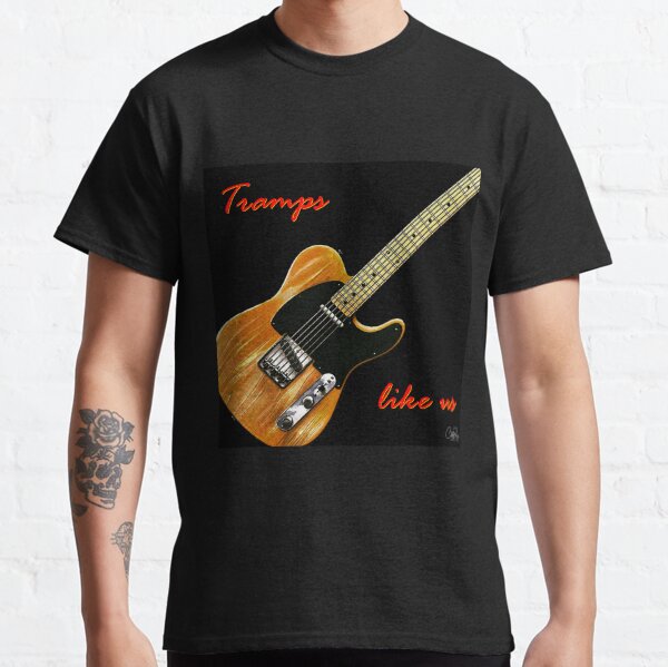 Bruce. Born To Run. Tramps Like Us. WallsOfFame Classic T-Shirt