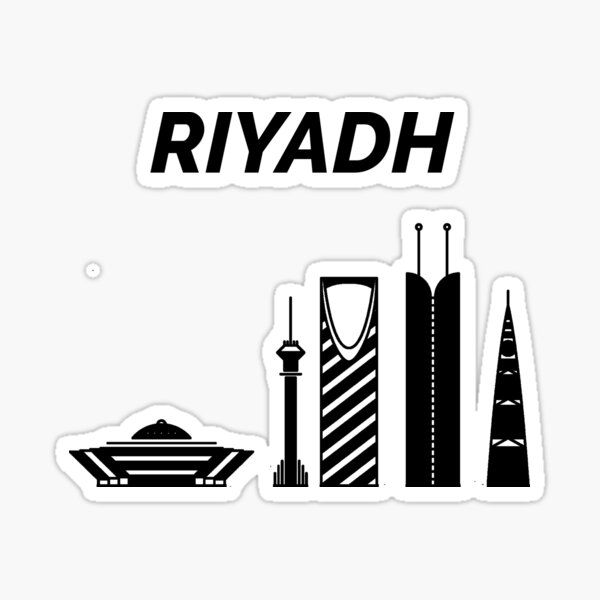 "Riyadh Skyline, Saudi Arabia" Sticker for Sale by marosharaf Redbubble