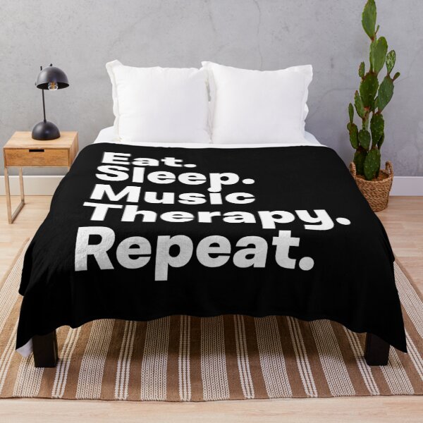 Item preview, Eat Sleep Music Therapy Repeat designed and sold by teesaurus.
