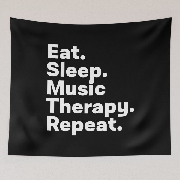 Item preview, Eat Sleep Music Therapy Repeat designed and sold by teesaurus.