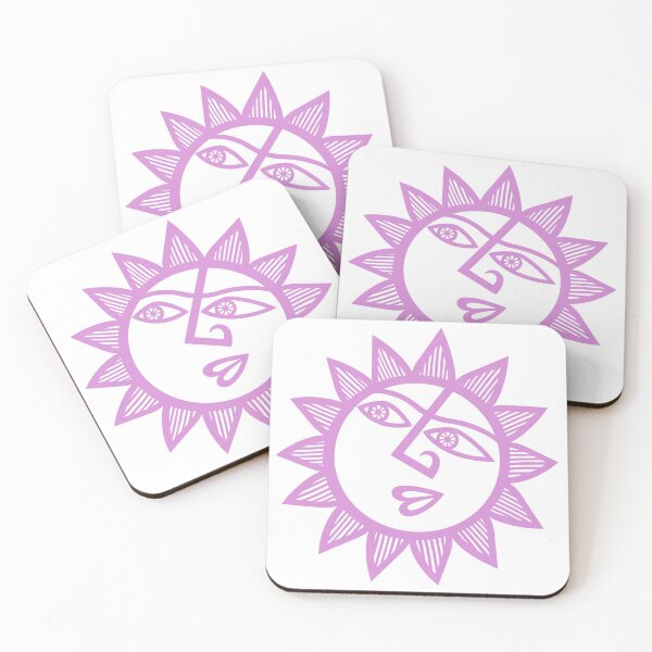Item preview, Original Happy and Smirky Sun Looking Up Design (pink) designed and sold by wariana.