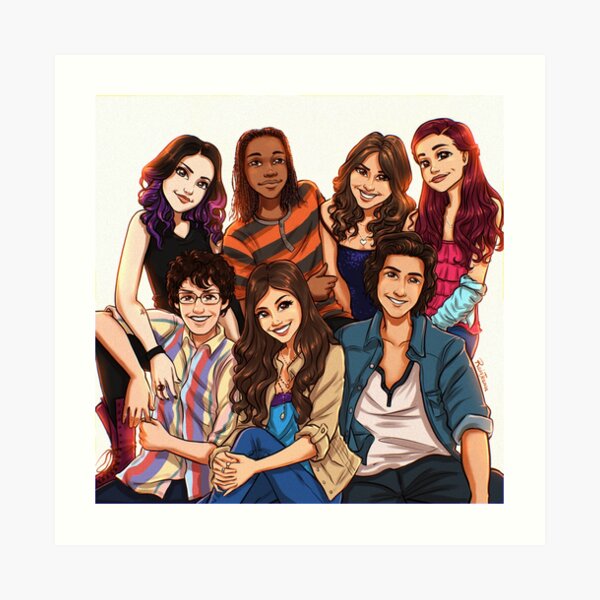 Victorious Cast Art Print