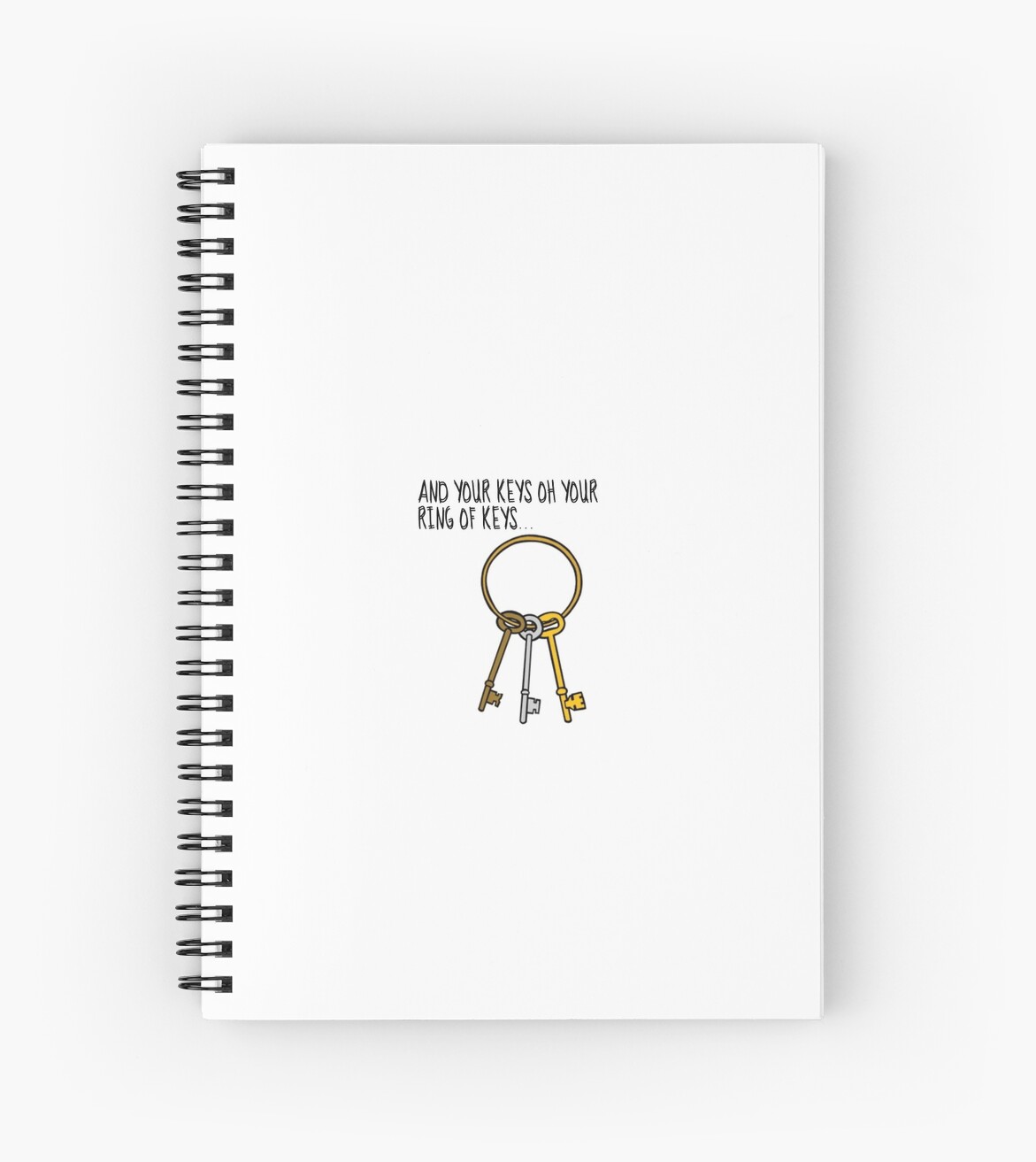 "RING OF KEYS FUN HOME" Spiral Notebooks by Leahrozanski1 Redbubble