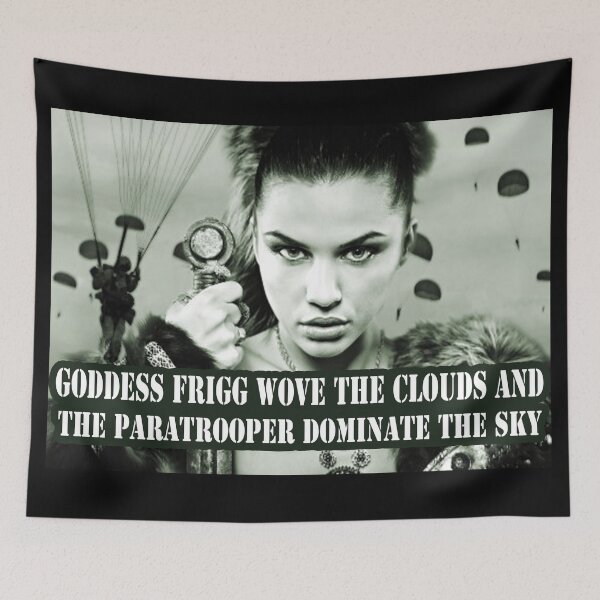Item preview, Goddess Frigg; Paratrooper; designed and sold by StickerApe.