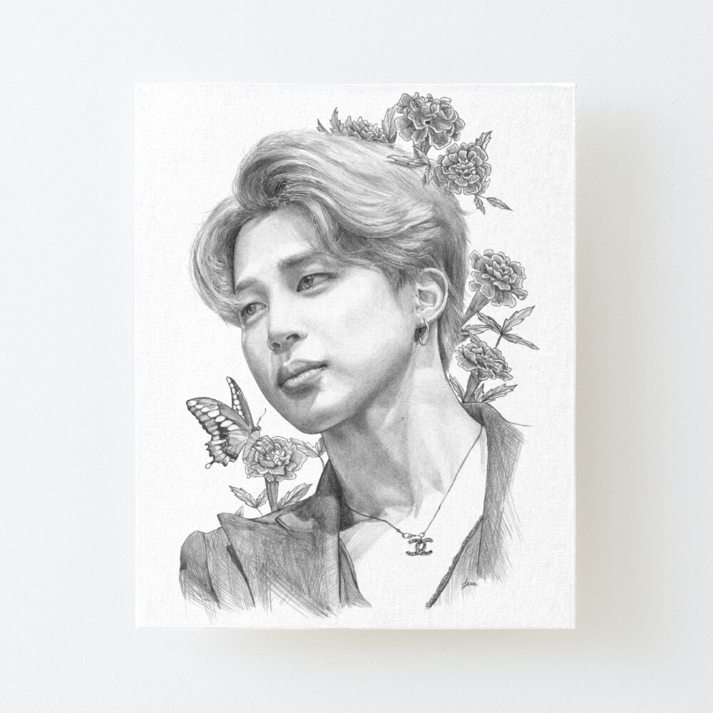 An illustration featuring BTS Jimin by Lee K. sold out immediately in  London! | allkpop