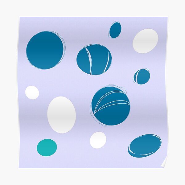 Cyber dots Poster