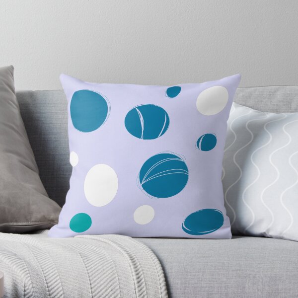 Cyber dots Throw Pillow