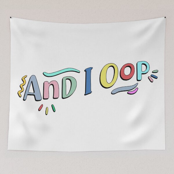 Item preview, and i oop - retro typography designed and sold by cameronbaba.