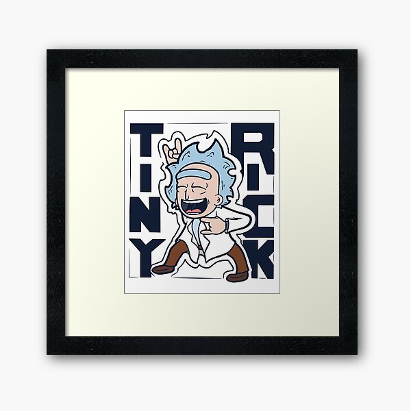 Tiny Rick Framed Art Print
