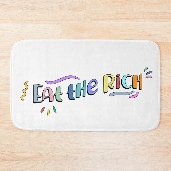Item preview, eat the rich - retro typography designed and sold by cameronbaba.