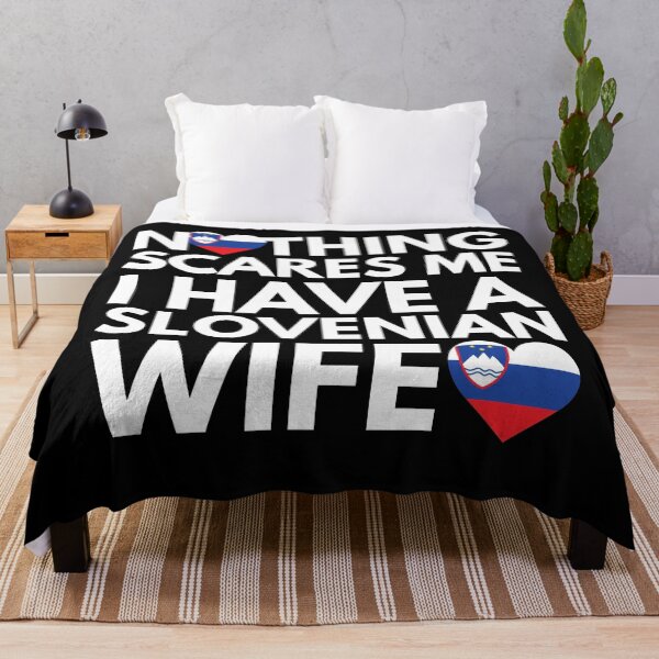 Item preview, Nothing Scares Me, I Have Slovenian Wife designed and sold by HelloFromAja.