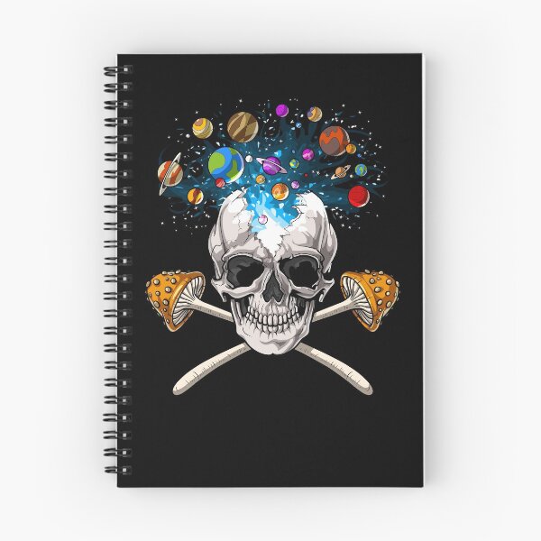 Item preview, Psychedelic Mushrooms Skull designed and sold by underheaven.
