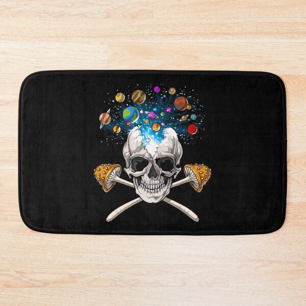 Item preview, Psychedelic Mushrooms Skull designed and sold by underheaven.