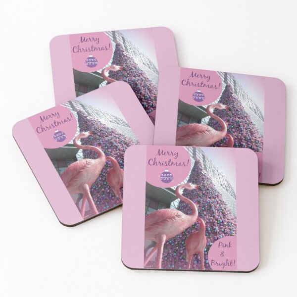 Item preview, Pink Flamingo Christmas designed and sold by Linda Walsh.