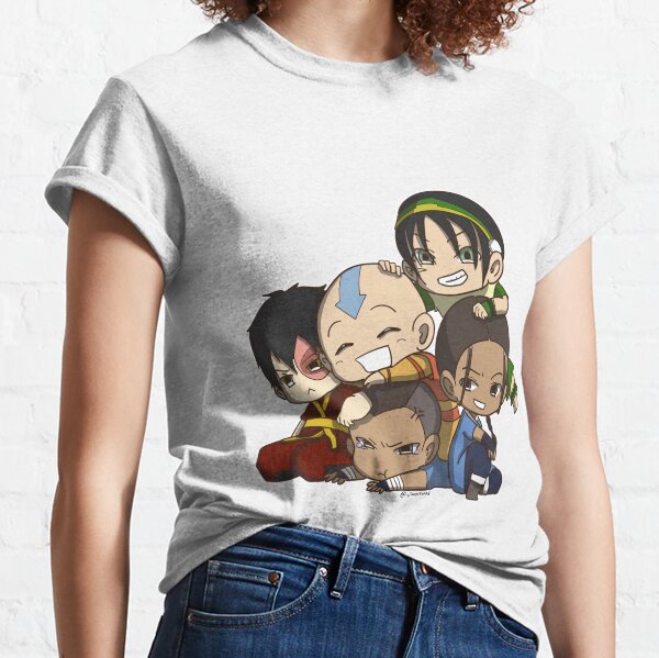 Avatar the Last Airbender Chibi Gaang Sticker Classic T-Shirt