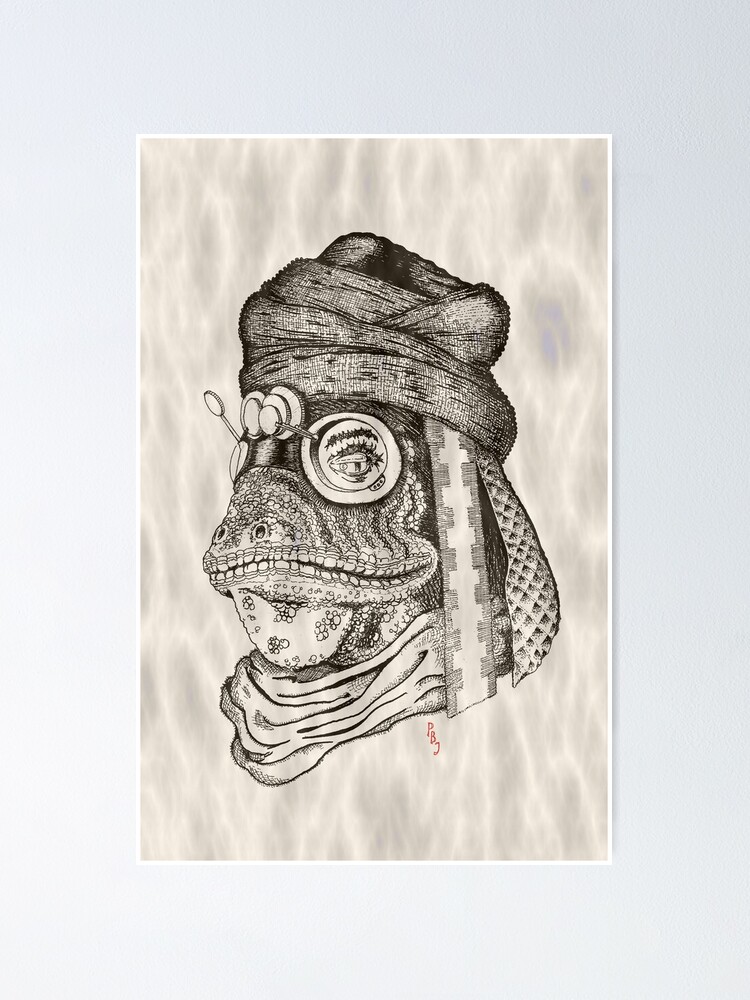 Thumbnail 1 of 3, Poster, Character study: the Desert Ranger designed and sold by Spidersknee.