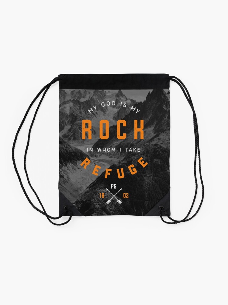 Alternate view of PSALM 18:2 Drawstring Bag