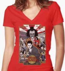 The Last Dragon Glow Poster Shirt Women's Fitted V-Neck T-Shirt