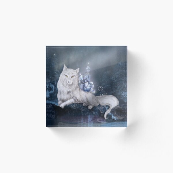 Luna - The Moon Temple Acrylic Block