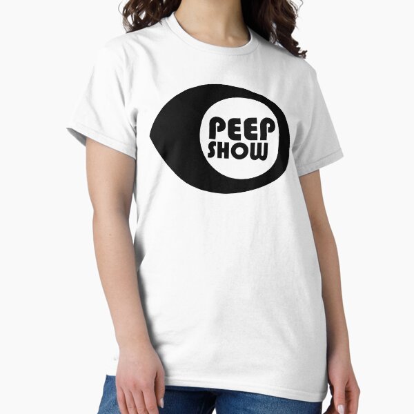 Artikel-Vorschau von  Peep Show Classic Kult Retro TV Show Nerd T Shirt Schwarzes Design, designt und verkauft von JPCDesigns.